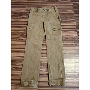 Duluth Trading Womens Fire Hose Cargo Pant sz 4x31 Curvesetter Cotton brown